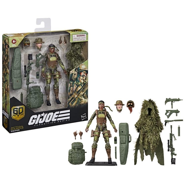 G.I. Joe 60th Anniversary Classified Series Action Marine (Sniper) Action Figure