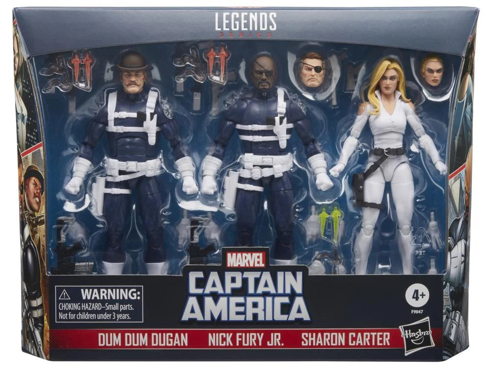 Captain America Marvel Legends S.H.I.E.L.D. Three-Pack