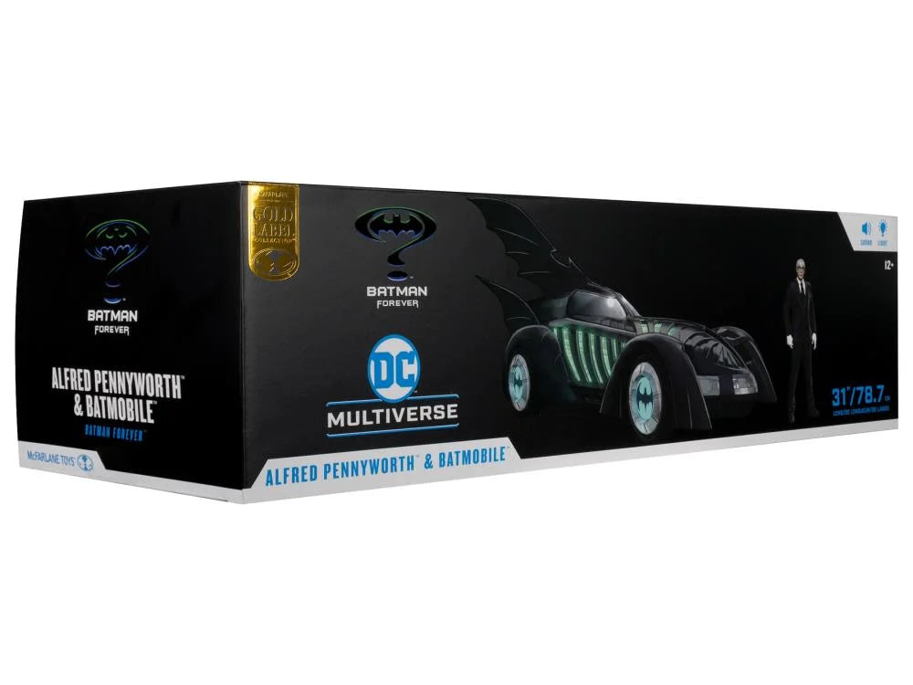 Batman Forever DC Multiverse Gold Label Alfred Pennyworth & Batmobile Set