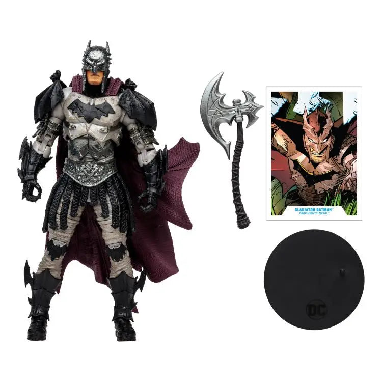 Dark Nights: Death Metal DC Multiverse Gladiator Batman Action Figure Ram Fam Collectibles