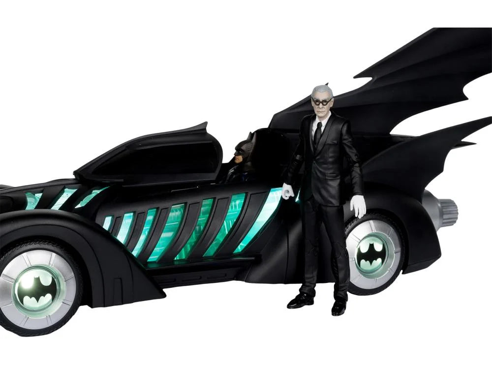 Batman Forever DC Multiverse Gold Label Alfred Pennyworth & Batmobile Set